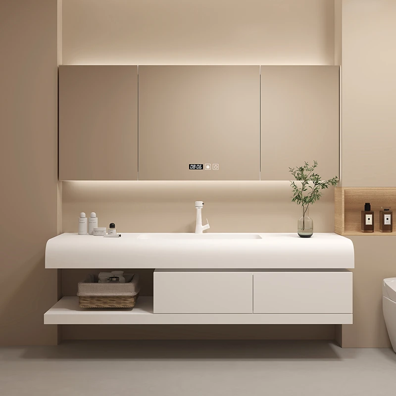 Home Bathroom Vanity Combo - Lemari Kertas dengan Laci, Kabinet Kamar
