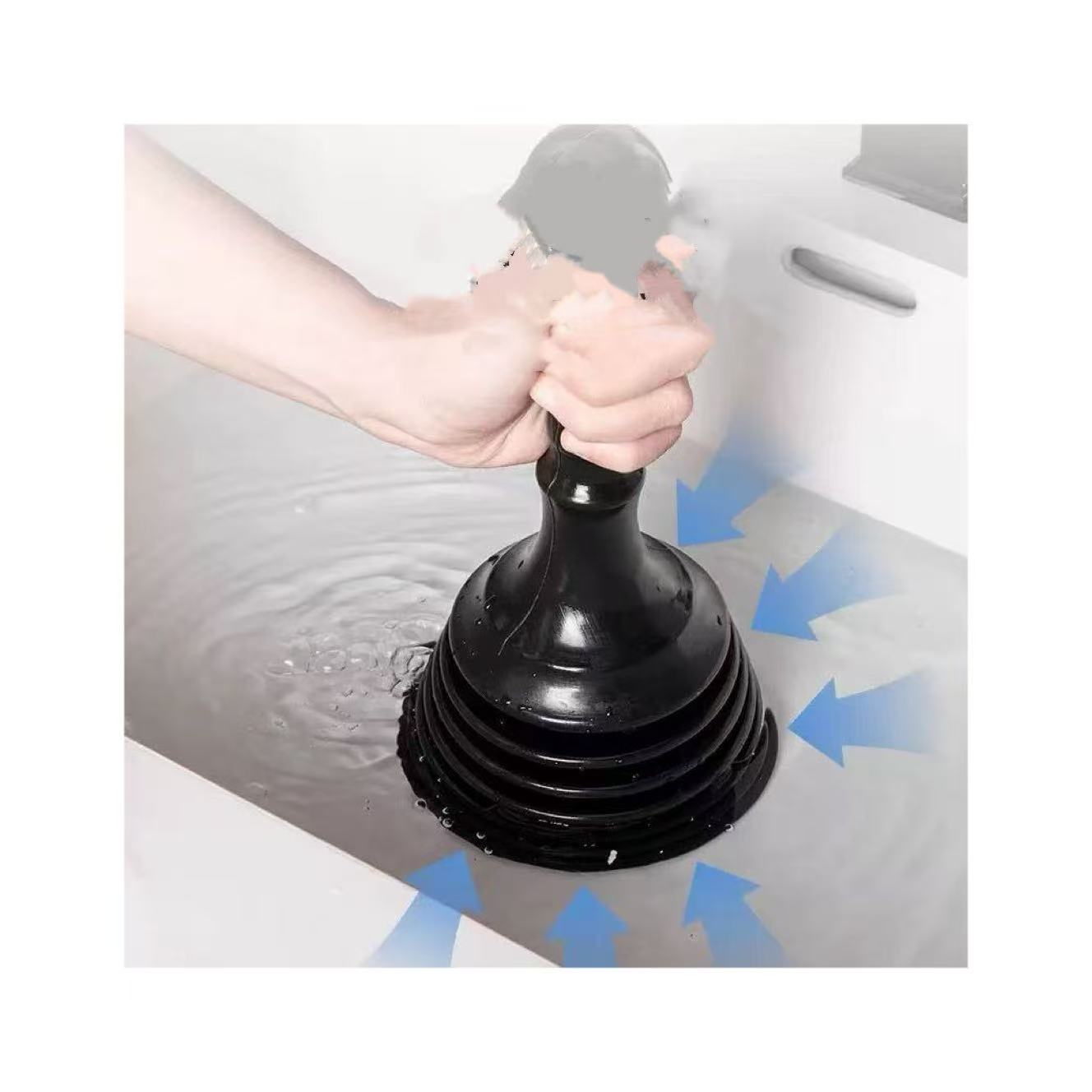 Plunger Toilet - Alat Penghisap Pipa Saluran Air Dapur,