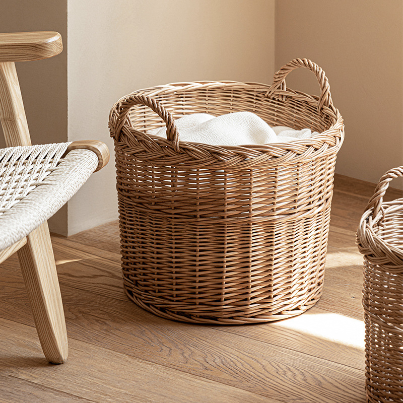 Keranjang Cucian Anyaman Rotan - Home Essentials Bathroom Storage ulasan dan harga
