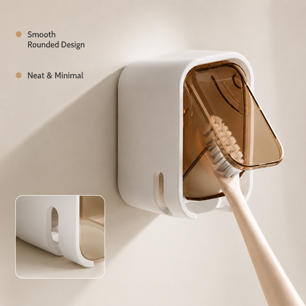 1/2PCS Kotak Penyimpanan Sikat - Home Edit Bathroom Storage ulasan dan harga