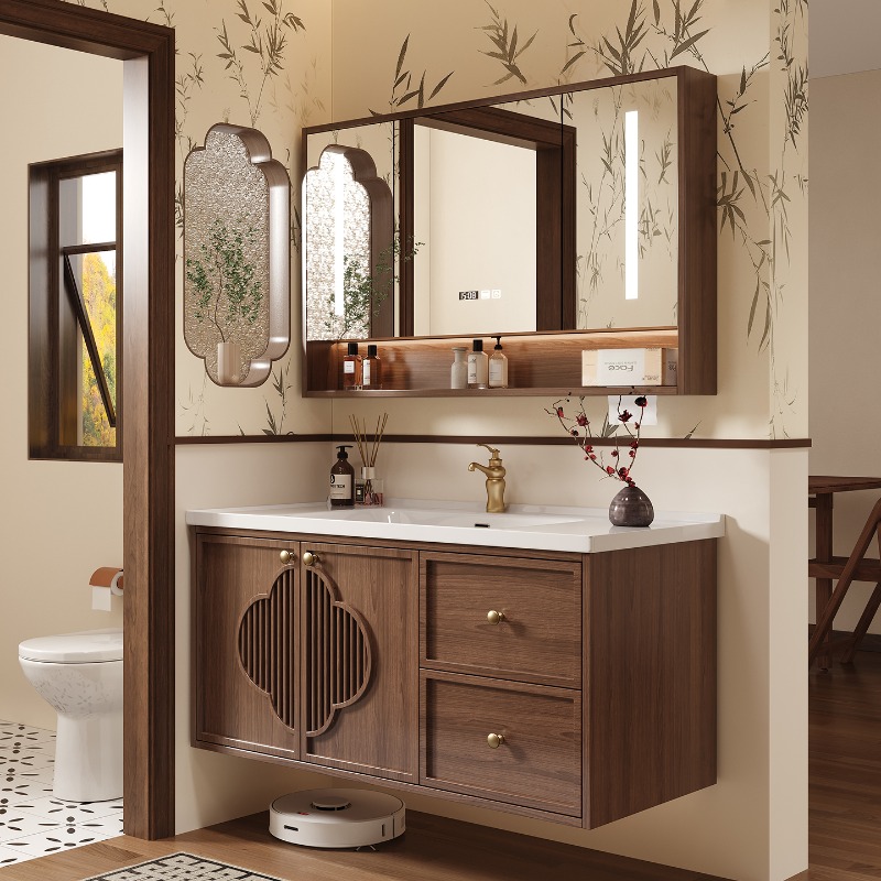 Lemari Modern Mewah dengan Lac - Home Bathroom Vanity Combo ulasan dan harga