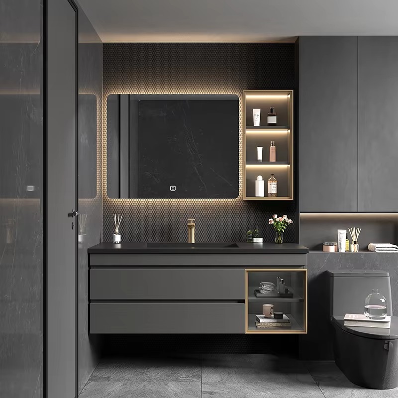 Cermin Kabinet Kamar Mandi Gay - Home Bathroom Vanity Combo ulasan dan harga